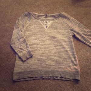 3/4 length sweatshirt